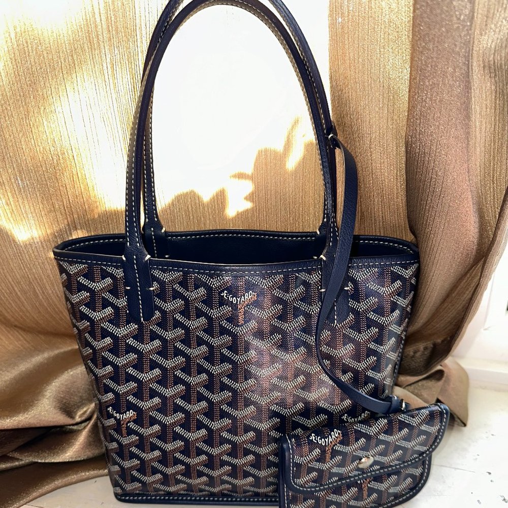 Goyardine Reversible Mini Anjou w/Pouch